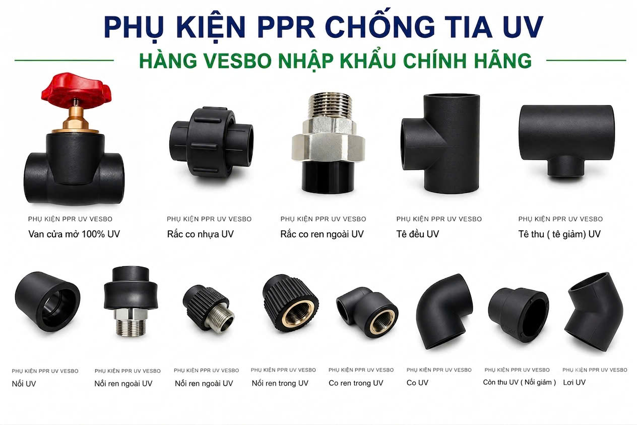 Vật Tư Ngành Nước Chính Hãng: So Sánh Các Thương Hiệu Vesbo, Bình Minh, Tiền Phong, Dekko