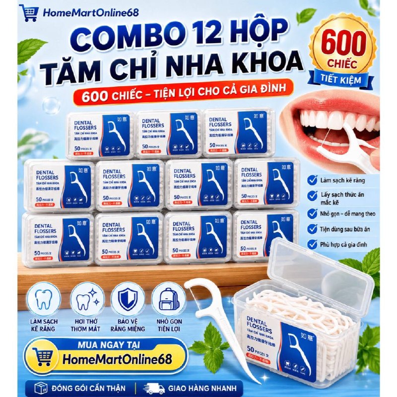 combo 3 hộp có 600 cái tâm chỉ nha khoa - Ảnh thực tế 9