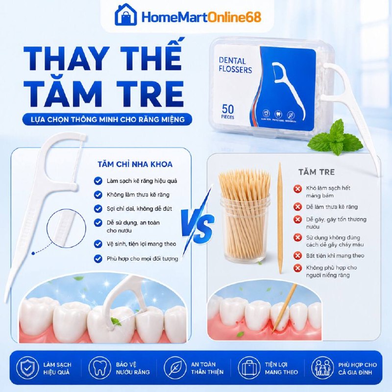 combo 3 hộp có 600 cái tâm chỉ nha khoa - Ảnh thực tế 3