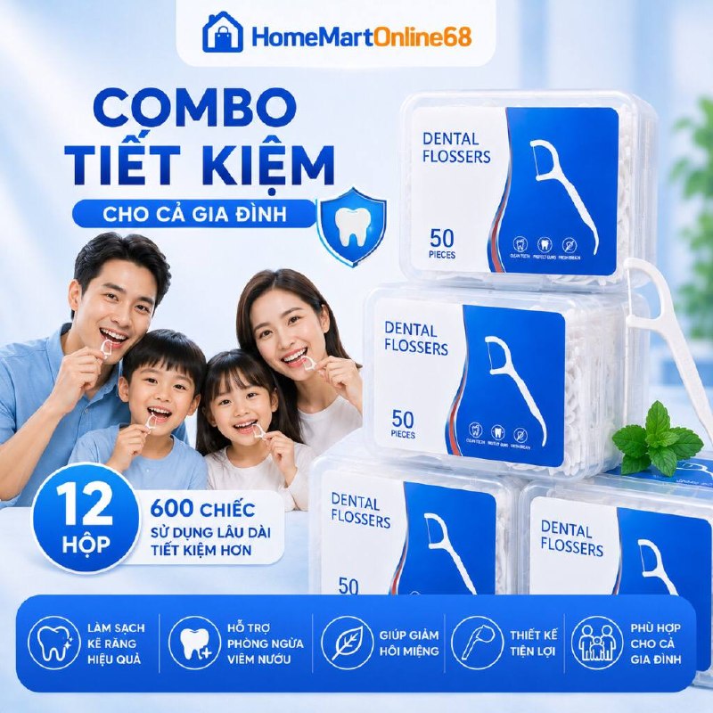 combo 3 hộp có 600 cái tâm chỉ nha khoa - Ảnh thực tế 2